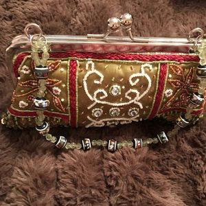 Sage colored evening bag